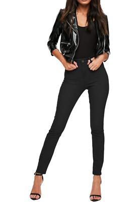 Hybrid & Company Super Comfy Stretch Women 5 Pocket Jeans P28868SK Black 7