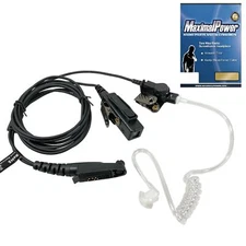 2-Wire Headset Earpiece PTT Mic for MOTOROLA M3 EX500 EX600 GP328 Ht1250 GP338