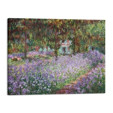 Canvas Print Wall Art Irises in Monet's Garden,1900 by Claude Monet Art Print