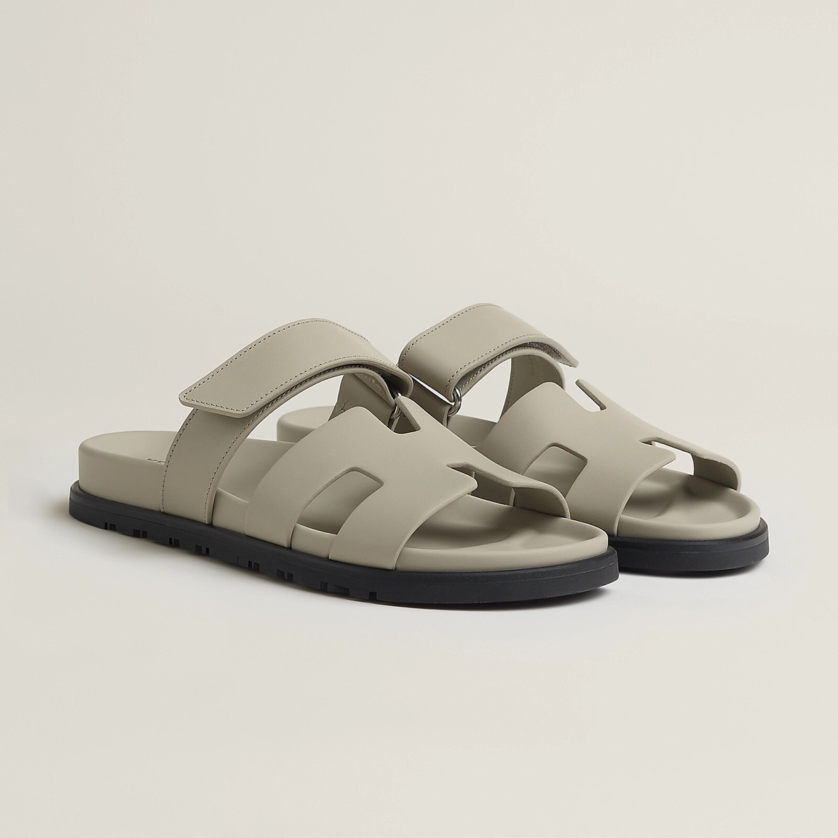 Hermes Chypre Beige Esquisse Sandals Slides, 41 | eBay
