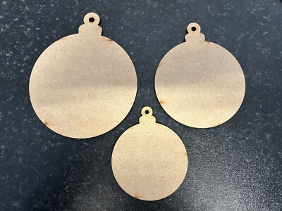 Holz Weihnachtskugeln MDF Christbaumkugel Form DIY Basteln Baumschmuck