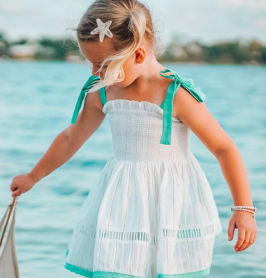 Camille and Leah Designs Boutique Aquamarine Mermaid Dreams Tunic Set sz 12  NWT | eBay