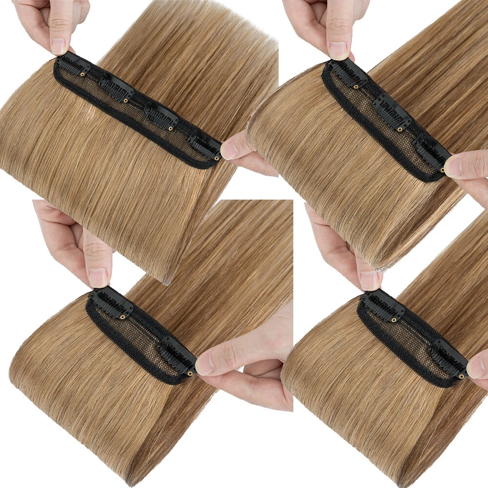 CLEARANCE 100% Human Hair Extensions Clip In Remy Real Hair 4 Pieces FuLL Head - Image 3 of 4