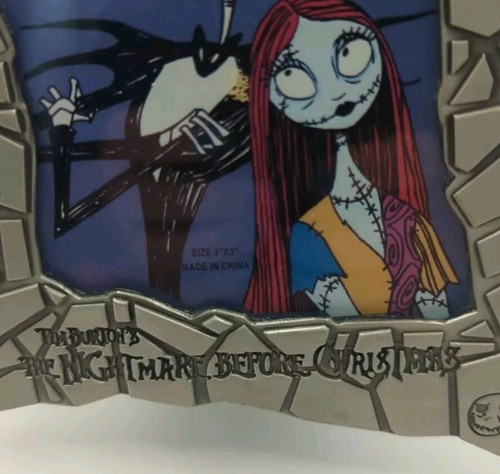 The Nightmare Before Christmas Pewter Picture Frame 10th Anniversary Tim Burton - Picture 3 of 10