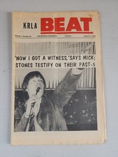 KRLA BEAT NEWSPAPER VOL 1 No 23 August 21, 1965-I Got A Witness Says Mick KRLA BEAT NEWSPAPER VOL 1 No 23 August 21, 1965-I Got A Witness Says Mick