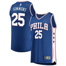 Philadelphia 76ers Ben Simmons Men's Fanatics Royal Fast Break Replica Jersey XL