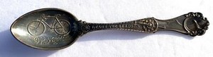 Waltham MFG CO Sterling Leads The Leaders ORIENT Bicycle Souvenir SPOON #653