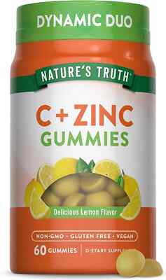 SM Nature's Truth Vitamin C Gummies with Zinc for Adults 60 Counts