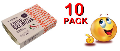 10 PACK - Fried BRISLING SARDINES in SWEET CHILLI SAUCE 100gr DIPLOMATS LATVIA