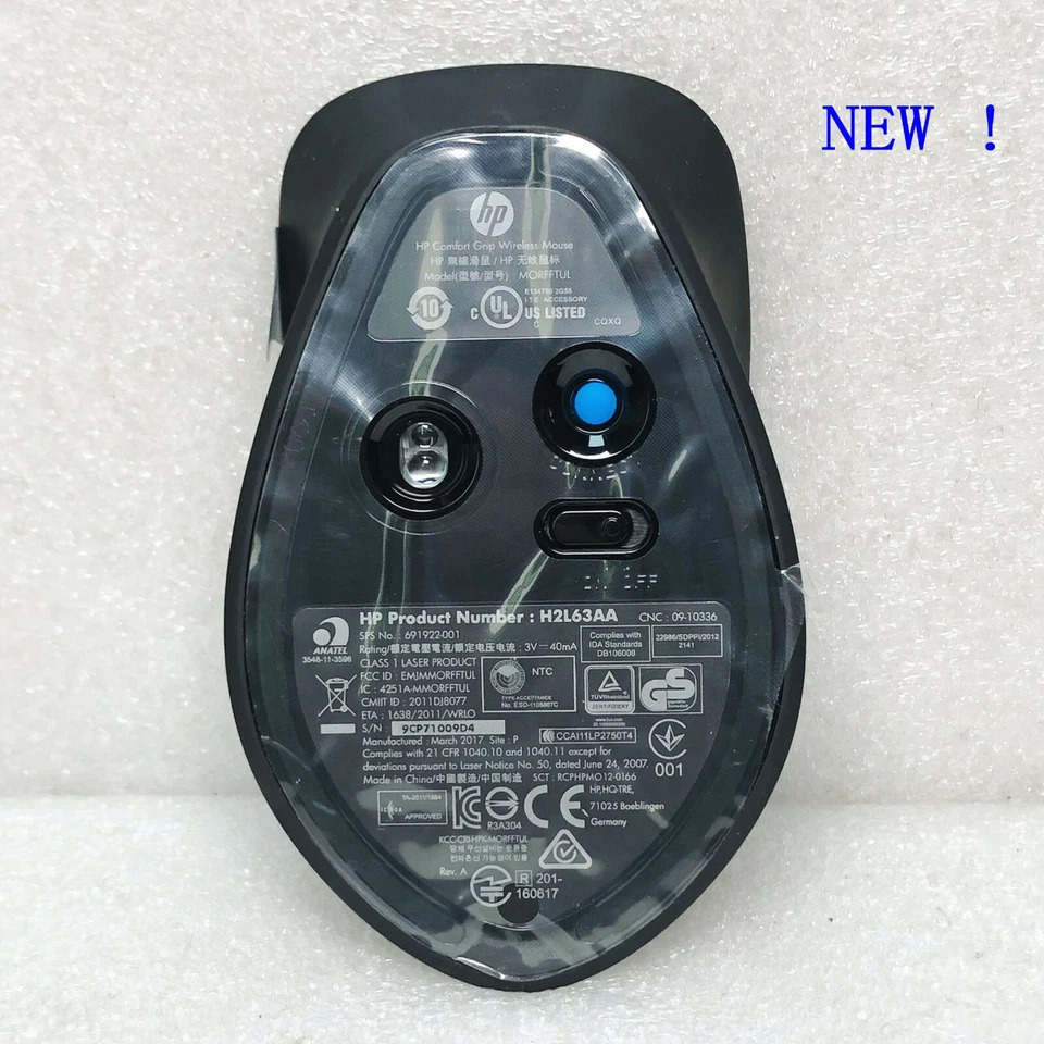 HP Original Receiver Mouse X4000 H2L63AA 3CY37PA Comfort Grip - Image 2 of 4