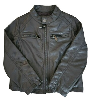 Urban Republic Kids Boys' Faux Leather Bomber Biker Moto Jacket