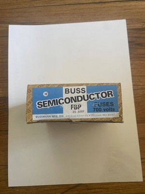 SEMICONDUCTOR  35 amp 700 volts FBP -35ABuss FUSES Bussmann BOX OF 10 * NIB *