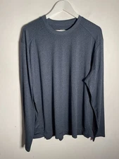 REI Men's Thermal Base Layer XXXL 3XL VGC crew neck Top Warm Outdoor Ski blue