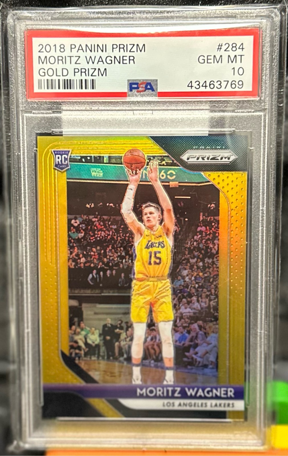2018 Panini Prizm Moritz Wagner Gold /10 PSA 10 RC