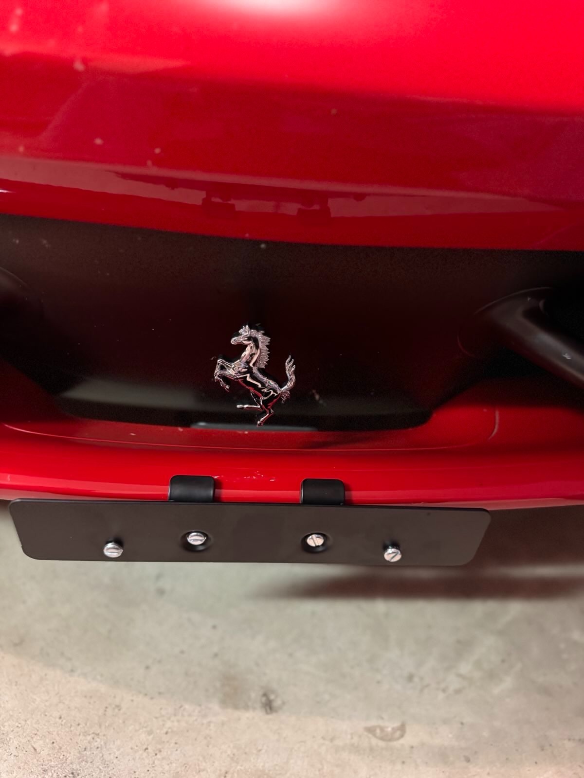 Ferrari 458 license clamp , no drilling , quick release