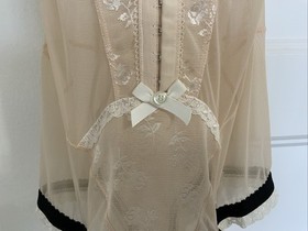 NEW Victoria's Secret Beige w/Black Trim 36C Sexy Little Things Corset Lingerie