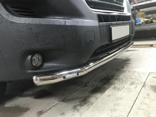 Spoilerstange + Leds FüR Vauxhall Opel Movano 2021+ Edelstahl Nudge Chin-image