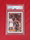 1992 Topps #185 Brian Shaw / Michael Jordan Miami Heat NBA Card PSA 8     POP 4