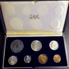 1965 Südafrika 7 Münzen Proof Set Selten Vintage Sammlerstück Antik FBOX