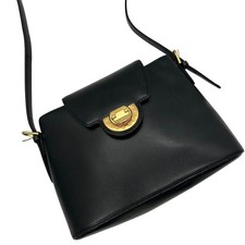 Borsa a tracolla Givenchy Flap GoldHardware donna pelle nera dal Giappone