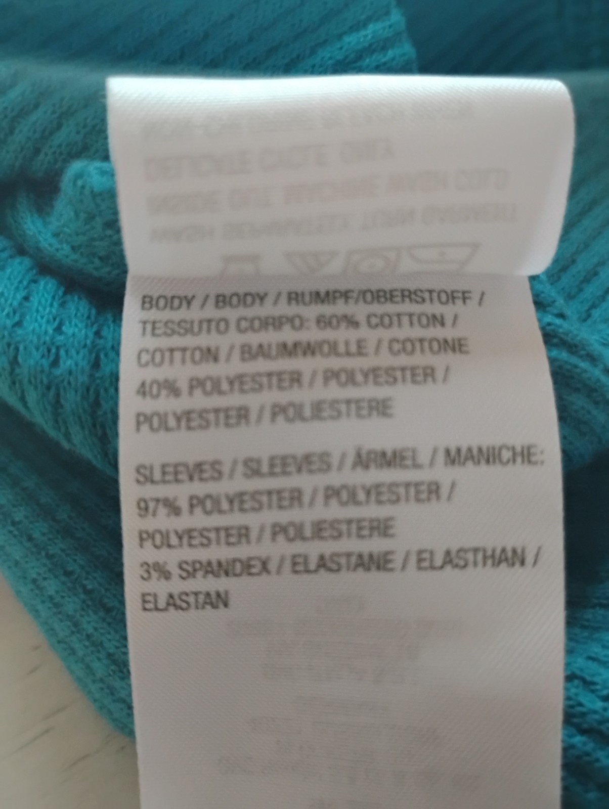 Belle Boho by Kim Gravel Women's Top Waffle & Patchwork Blue Size Medium 