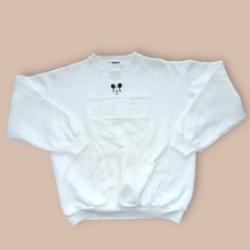 Vintage Y2K Mickey Unlimited Disney Sweatshirt White Embroidered Mickey L