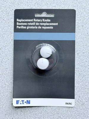NEW Eaton RKRC-W-BP 2 Pack Replacement Knobs Rotary Combo Fan/Dimmer White
