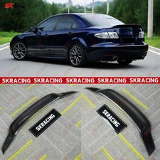 Carbon Fiberglossy Blackunpainted Frp Rear Spoiler Wing Fits Mazda 6 2003-2008 Carbon Fiberglossy Blackunpainted Frp Rear Spoiler Wing Fits Mazda 6 2003-2008