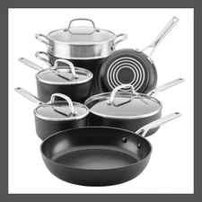 KitchenAid Hard-Anodized Induction 11pc Nonstick Cookware Set