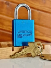 American Lock 1100 Series Padlock W/ Key Locksport Locksmith Collector