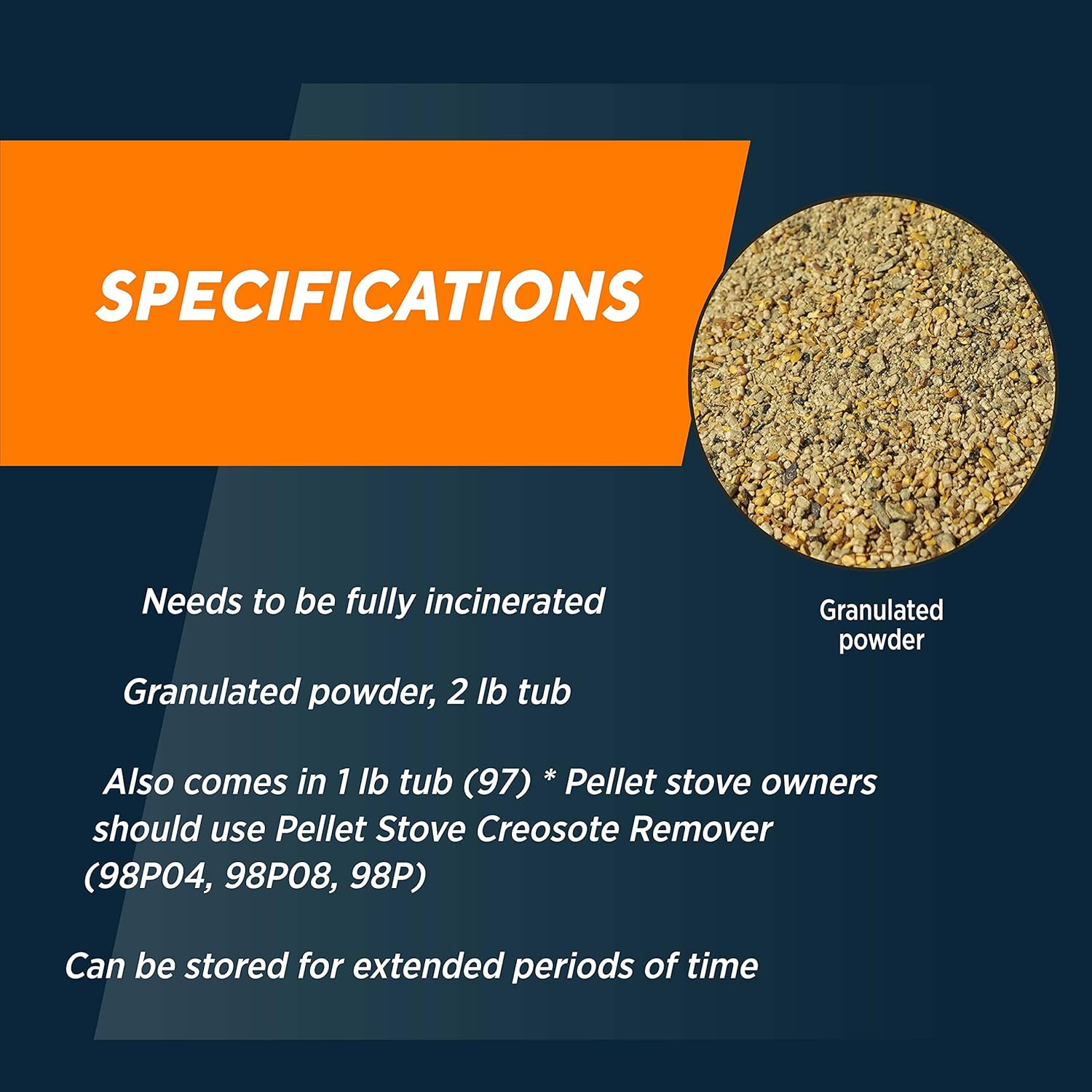 Rutland Creosote Remover, Fireplace, Wood Stove & Chimney Cleaner, 2 Lb Tub