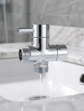1/2" 3-Way T-adapter Shower Head Diverter Valve Water Splitter Switch Tap Faucet