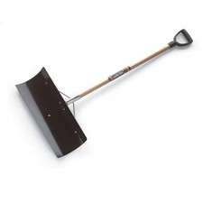 Snow Shovel, 42 In Wood D-Grip Handle, Steel Blade Material, 24 In Blade Width, Snow Shovel, 42 In Wood D-Grip Handle, Steel Blade Material, 24 In Blade Width, - Image 1