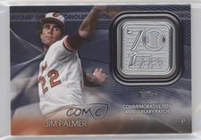 2021 Update Topps 70th Anniversary Manufactured Logo Blue Jim Palmer Patch 09j5