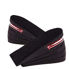 Unisex 8cm Height Increase Insole 3.2 Inches Breathable Adjustable Insoles He...