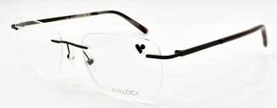 Airlock Prosper 202 305 Men's Eyeglasses Frames Rimless 53-18-140 Olive