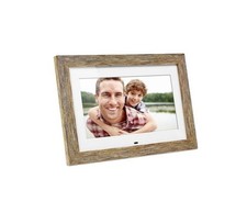 Aluratek Digital Photo Frame - Distressed Wood - 10 Inches - 1024 x 600 ADPFD10F