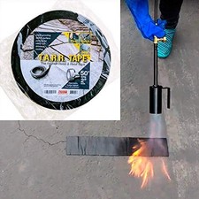 Asphalt Crack Filler Tape for Tarmac Parking lot and Driveway Rubberized Crac...
