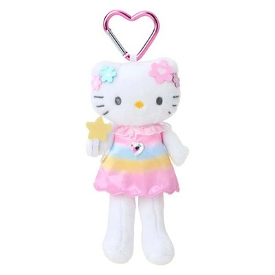 Hello Kitty Style Up Plush Keychain Holder - Cute Character Goods
