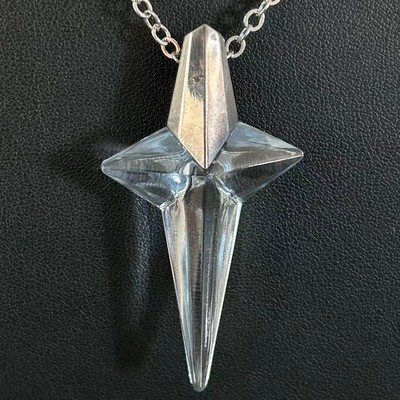 Vintage Signed Thierry Mugler Angel Fatal Star Pendant Necklace