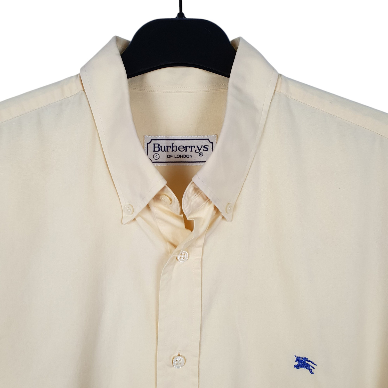 BURBERRY Yellow Shirt Burberrys Of London Long Sleeve Casual Cotton Mens XL image 2
