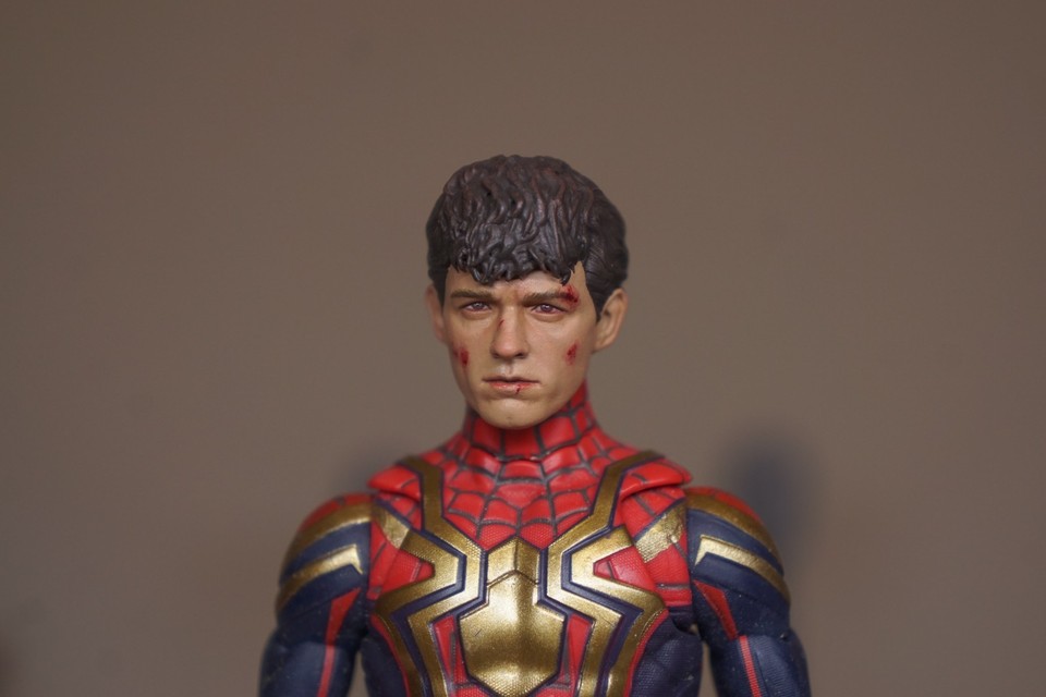 1/12 Marvel Legends Spiderman Tom holland custom Damage painted head | eBay
