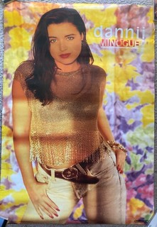 DANNII MINOGUE Vintage FOREIGN Scandecor POSTER Kylie AUSTRALIA 1990