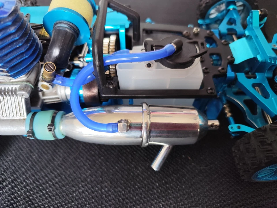 1/10 Rc Nitro Car  Full Metal New ! Hsp Himoto Ecc .  + Nitro Motor Automodello  - Immagine 4 di 4