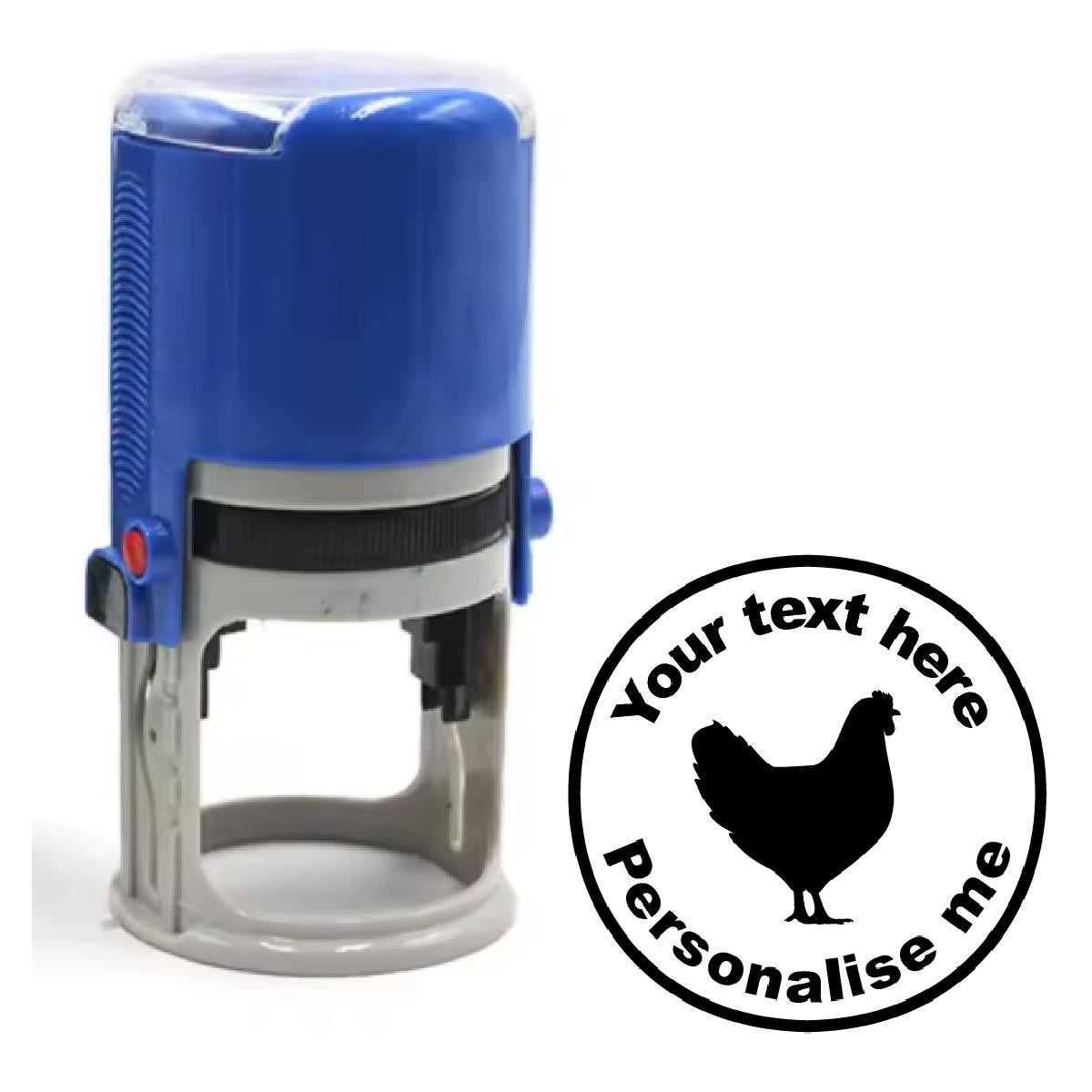 Personalised Stamp Chicken 30 mm Self inking stamper for School Teachers