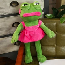 45cm Sad Frog Plush Toy Soft Stuffed Pillow Magic Expression Pepe Love Gifts £