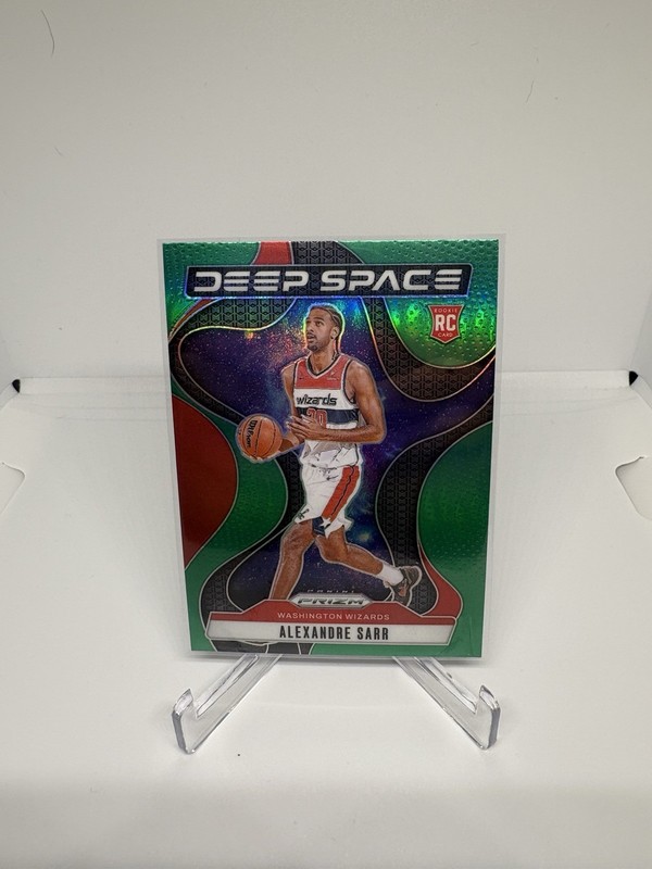 2024-25 Panini Prizm - Deep Space Alexandre Sarr #9 Green Prizm (RC)