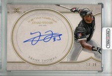 2018 Topps Definitive Frank Thomas Legendary Auto /35 White Sox