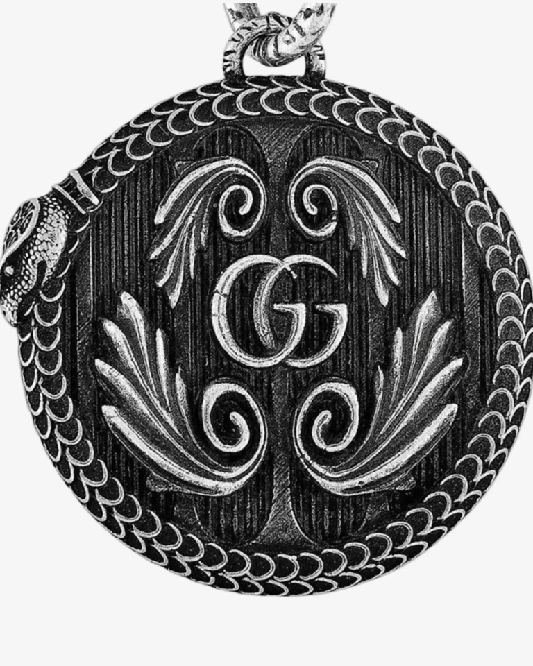 Gucci 925 Sterling Gucci GG Garden Pendant Necklace - Image 4 of 4