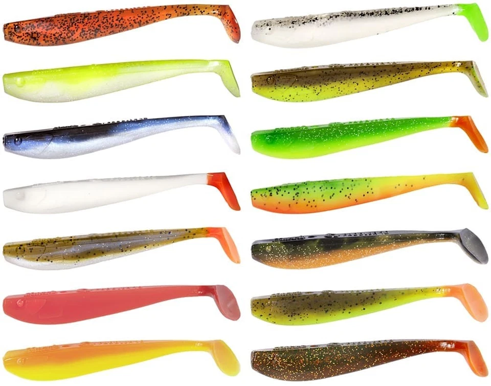 Quantum Q-Paddler 18cm / 20 Stück Gummiköder für Hecht Wels Gummifisch Softbait